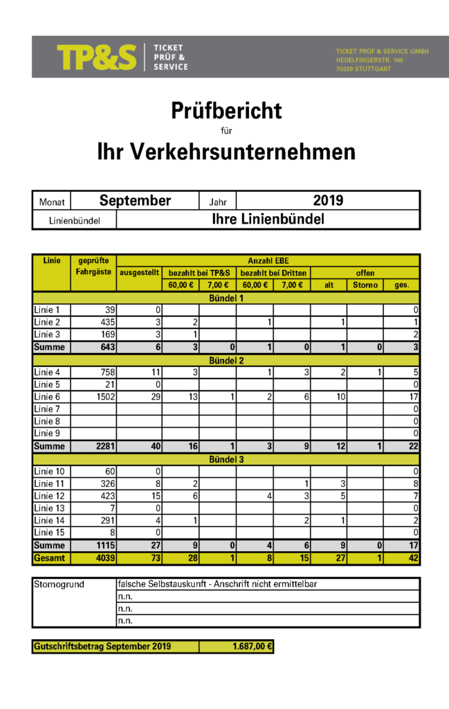 Prüfbericht Beispiel